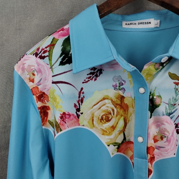 NEW Ranch Dressn Rodeo Shirt L - Picture 3 of 9